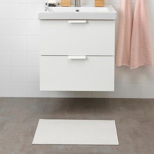 IKEA FINTSEN (ІKEA FINTSEN), Килимок для ванної, білий, 40x60 см, 904.437.05 90443705 фото