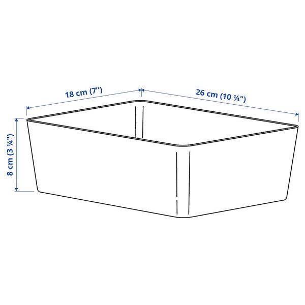 IKEA Ємність темно-сіро-бежева KUGGIS, 405.862.35 40586235 фото