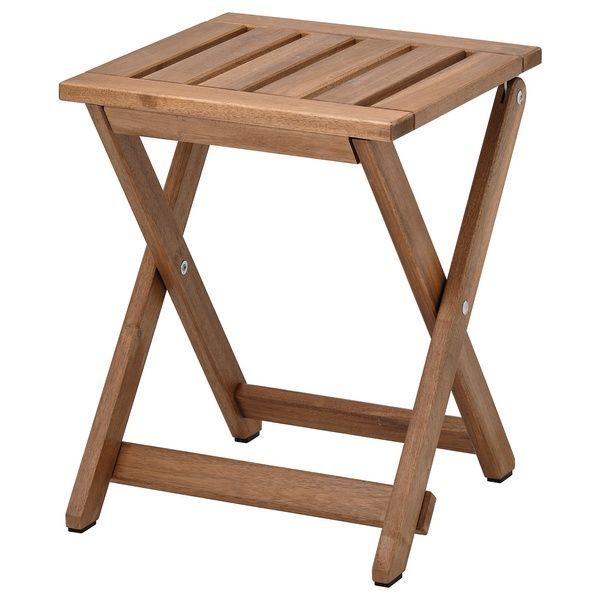 IKEA Табурет, садовий, розкладний/світло-коричнева пляма N&Auml;MMAR&Ouml;, 705.103.00 70510300 фото