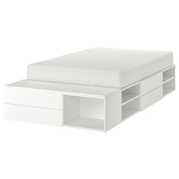 IKEA Каркас кровати с 4 ящиками, белый/Фонн PLATSA, 093.029.13 09302913 фото