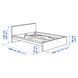 IKEA Каркас кровати, высокий, белый/Лёнсет MALM, 790.190.87 79019087 фото 2