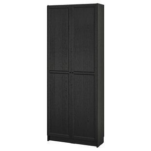 IKEA Книжный шкаф с дверцами, имитация черного цвета. дуб BILLY, 395.631.31 39563131 фото