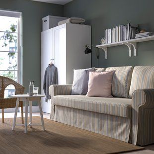 IKEA Розкладний диван 3-місний Карлшов сіро-бежевий VRETSTORP, 094.912.30 09491230 фото