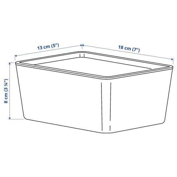IKEA Контейнер з кришкою, білий KUGGIS, 404.858.54 40485854 фото