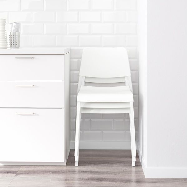 IKEA Стіл та 4 стільці, білий/білий NORDEN / TEODORES, 895.688.24 89568824 фото