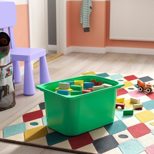 IKEA Стелаж з контейнерами, білий білий/світло-зелений TROFAST, 095.751.64 09575164 фото