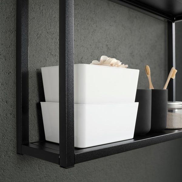 IKEA Контейнер з кришкою, білий KUGGIS, 404.858.54 40485854 фото