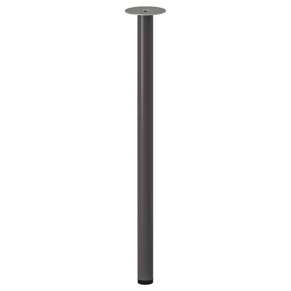IKEA LINNMON/ADILS (ІKEA ЛИННМОН/АДИЛС), Письмовий стіл, білий/темно-сірий, 100x60 см, 194.161.84 19416184 фото