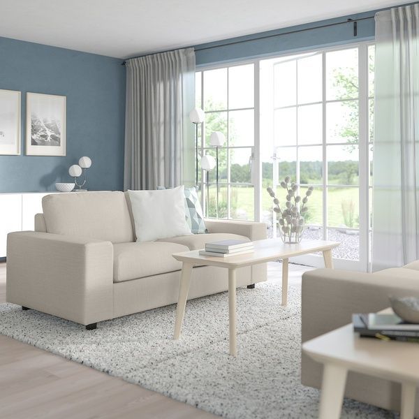 IKEA 2-местный диван, с широкими подлокотниками/Гуннаред бежевый VIMLE, 694.005.43 69400543 фото
