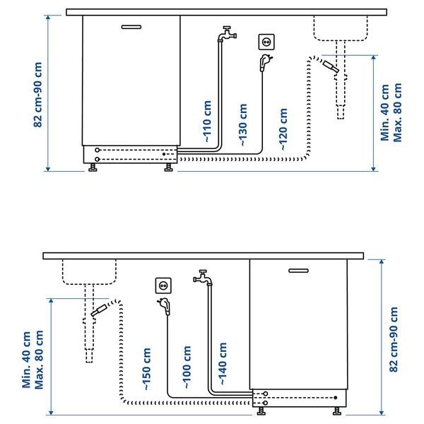 IKEA Встраиваемая посудомоечная машина, ИКЕА 500. R&Aring;GLANDA, 005.680.35 00568035 фото