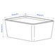 IKEA Контейнер з кришкою, білий KUGGIS, 404.858.54 40485854 фото 5