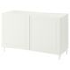 IKEA BESTA (ИКЕА БЕСТО), Комбинация с дверцами, белый/Смевикен/Каббарп белый, 120x42x74 см, 393.848.70 39384870 фото 2