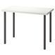 IKEA LINNMON/ADILS (ІKEA ЛИННМОН/АДИЛС), Письмовий стіл, білий/темно-сірий, 100x60 см, 194.161.84 19416184 фото 1