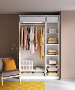 IKEA PAX (ІKEA PAX), Комбінація шафи, білий, 150x58x236 см, 693.856.70 69385670 фото