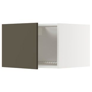 IKEA Надставка для холодильника/морозильника, біла/Havstorp коричнево-бежева METOD, 695.582.27 69558227 фото
