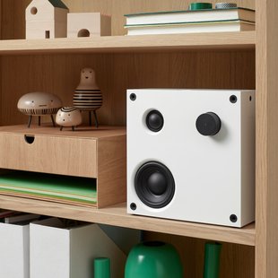 IKEA VAPPEBY (ИКЕА ВАППЕБИ), Bluetooth-динамик, белый/поколение 3, 20x20 см, 805.173.77 80517377 фото