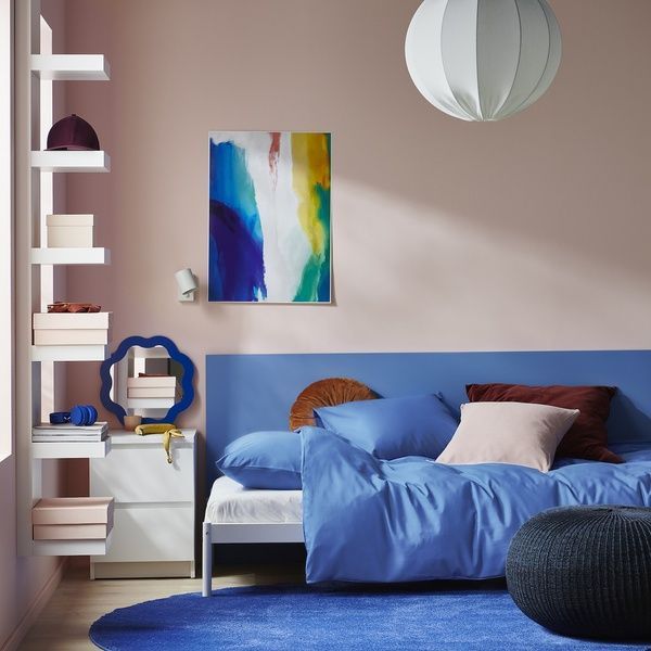 IKEA Підодіяльник і наволочка синього кольору PILTANDVINGE, 405.824.02 40582402 фото