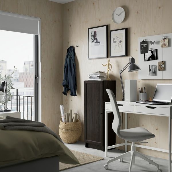 IKEA Дверь, имитация темно-коричневого цвета. дуб OXBERG, 704.928.91 70492891 фото