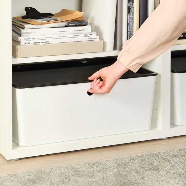 IKEA Контейнер, белый KUGGIS, 105.685.20 10568520 фото