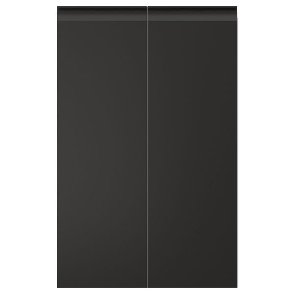 IKEA Дерев'яна ручка 2 шт., лівостороння/матовий антрацит UPPL&Ouml;V, 705.267.73 70526773 фото