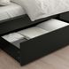 IKEA MALM (ИКЕА МАЛЬМ), Каркас кровати с 2 ящиками для хранения, черно-коричневый/Лейрсунд, 90х200 см, 890.327.19 89032719 фото 7