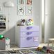 IKEA Комод, 3 ящика, белый/сиреневый SM&Aring;STAD / PLATSA, 695.429.34 69542934 фото 2