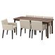 IKEA Стіл і 6 стільців, коричневий/чорний Gunnared beige STRANDTORP / MÅRENÄS, 295.188.27 29518827 фото 2