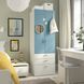 IKEA Гардероб, бело-синий/с 3 ящиками SM&Aring;STAD / PLATSA, 695.440.99 69544099 фото 2