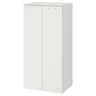 IKEA SMASTAD / PLATSA (ИКЕА СМАСТАД/ПЛАЦА), Гардероб, белый/белый, 60x42x123 см, 894.261.46 89426146 фото