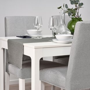 IKEA SVARTSENAP (ИКЕА СВАРЦЕНАП), Настольная дорожка, серая, 35x130 см, 105.330.69 10533069 фото