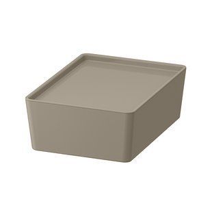 IKEA Контейнер з кришкою, темно-сіро-бежевий KUGGIS, 595.824.83 59582483 фото
