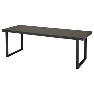 IKEA VARMANSO (ІKEA ВАРМАНСО), Стіл для вулиці, темно-сірий, 224x93 см, 105.156.83 10515683 фото