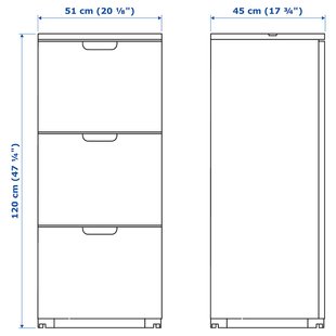 IKEA Картотечна шафа, ясеневий шпон чорного кольору GALANT, 303.651.83 30365183 фото