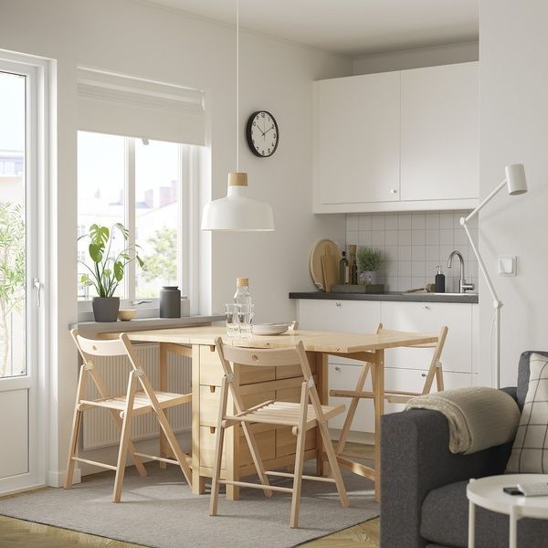 IKEA Стіл та 4 стільці, береза/бук NORDEN / FR&Ouml;SVI, 295.688.98 29568898 фото
