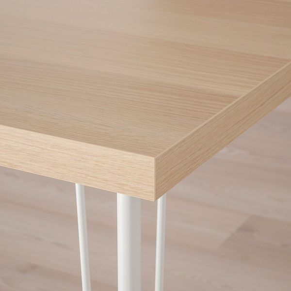 IKEA Письменный стол, дуб беленый/белый LAGKAPTEN / KRILLE, 194.169.09 19416909 фото