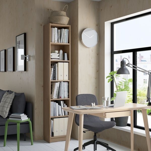 IKEA Книжный шкаф, имитация. дуб BILLY, 604.773.82 60477382 фото