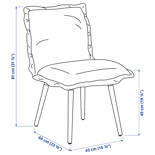 IKEA Стол и 4 стула, белый/Киланда светло-бежевый EKEDALEN / KLINTEN, 095.058.97 09505897 фото