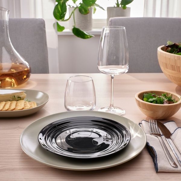 IKEA Тарелка, черная N&Auml;TBARB, 405.636.96 40563696 фото