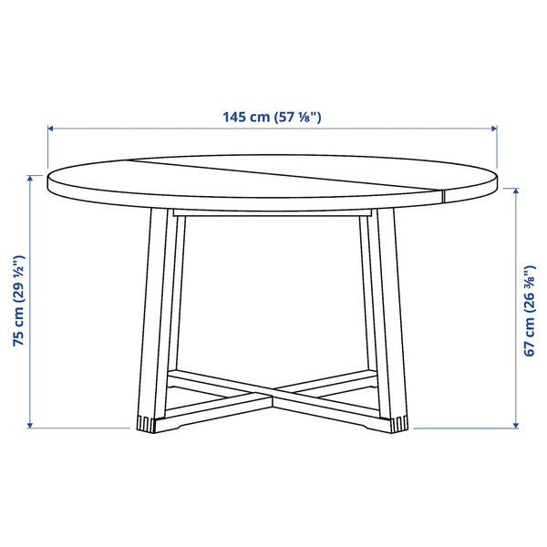 IKEA Стол + 4 стула с подлокотниками, дубовый шпон коричневой морилки/Гуннаред бежевый черный M&Ouml;RBYL&Aring;NGA / M&Aring;REN&Auml;S, 295.200.95 29520095 фото