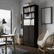 IKEA Книжный шкаф с дверцами, имитация темно-коричневого цвета. дуб BILLY / OXBERG, 294.833.66 29483366 фото 3