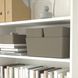 IKEA Контейнер з кришкою, темно-сіро-бежевий KUGGIS, 595.824.83 59582483 фото 2