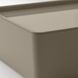 IKEA Контейнер з кришкою, темно-сіро-бежевий KUGGIS, 595.824.83 59582483 фото 3
