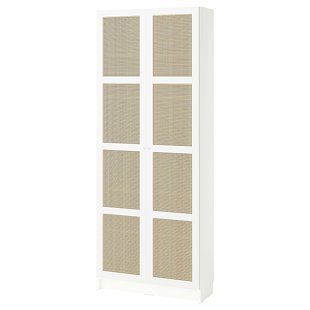 IKEA Книжный шкаф с дверцами, белый BILLY / H&Ouml;GADAL, 495.722.05 49572205 фото