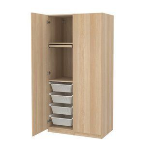 IKEA Гардеробная комбинация, дуб беленый/дуб беленый PAX / FORSAND, 194.204.59 19420459 фото