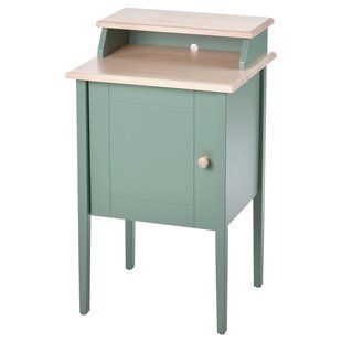 IKEA Тумбочка, сіро-зелений/сосна OLDERDALEN, 305.008.93 30500893 фото