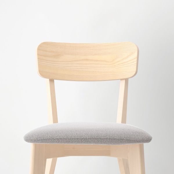 IKEA Стіл і 4 стільці, бук світлий ясен/Tallmyra білий/чорний SKANSN&Auml;S / LISABO, 295.615.71 29561571 фото