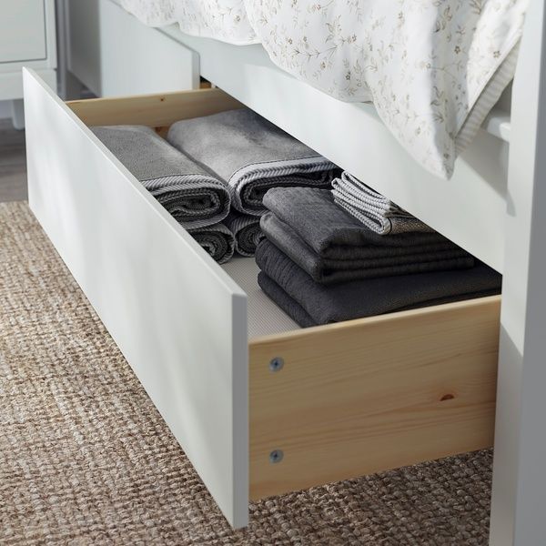 IKEA Каркас кровати с ящиками, белый IDAN&Auml;S, 804.588.63 80458863 фото