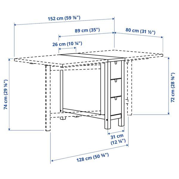 IKEA Стіл та 4 стільці білий/Кніса світло-сірий NORDEN / FR&Ouml;SVI, 895.688.19 89568819 фото