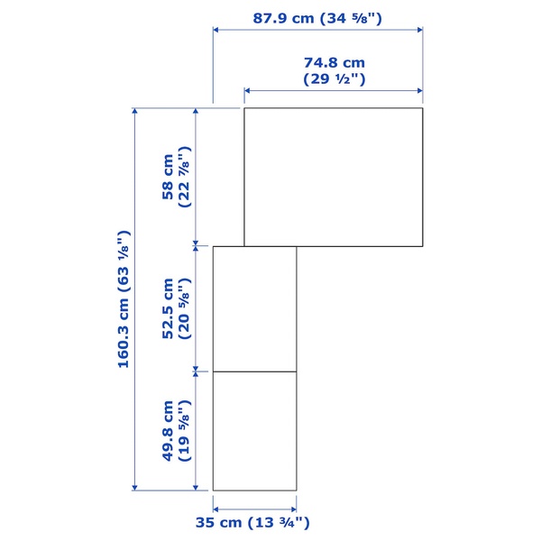 IKEA Угловой шкаф, белый/светло-бежевый PAX / FLISBERGET, 592.213.73 59221373 фото