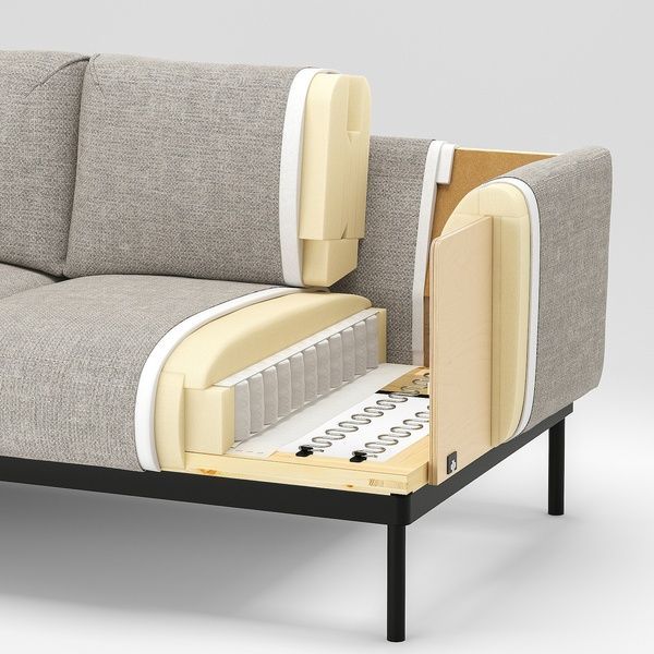 IKEA 3-местный диван, Гуннаред светло-синий &Auml;PPLARYD, 505.750.81 50575081 фото
